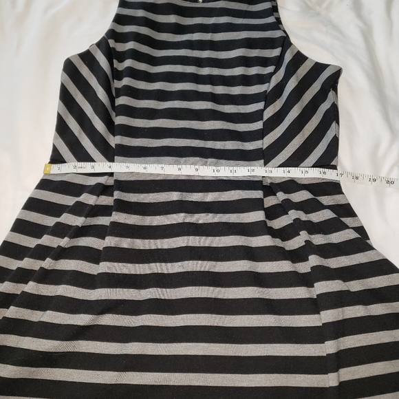 Apt 9 size girls14 Black and gray striped Dress - Picture 7 of 8